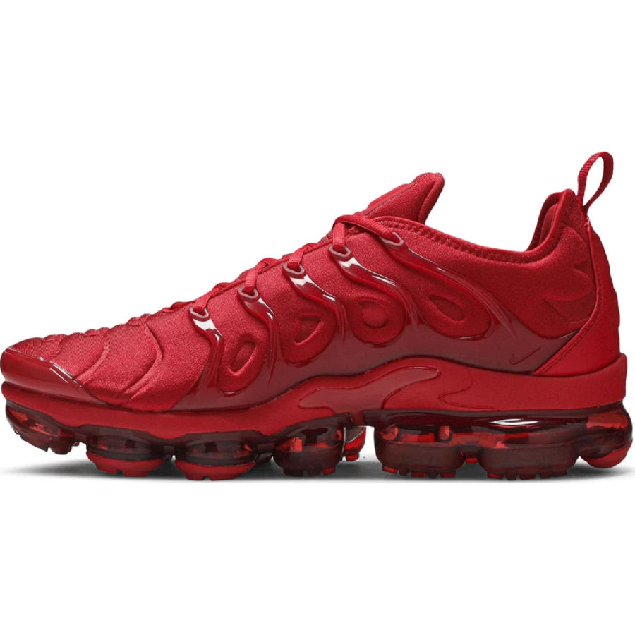 This is the left side shoe of Air vaporMax Plus - Red